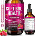 Cortisol Reducer for Women & Men with Magnesium Glycinate, Ashwagandha, L-Theanine - Supports Stress Relief, Sleep & Heart Health, Nerves, Muscles - 2 Fl Oz