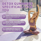 Zeolite Gummies for Kids & Adults - Zeolite Clinoptilolite, Chlorella, Milk Thistle- Supports Immune Health, Gut and liver, Natural Metabolism, Vegan, Non-GMO, Sugar Free, Apple Flavor, 60 Count