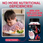 Jadee Height Growth Gummies for Teens & Kids Calcium 325mg, Teen Vitamins D3,K2,C, Magnesium, Ashwagandha, Zinc, L-Arginine - Bone Healthy Growth, Development & Strength - Height Increase & Immunity