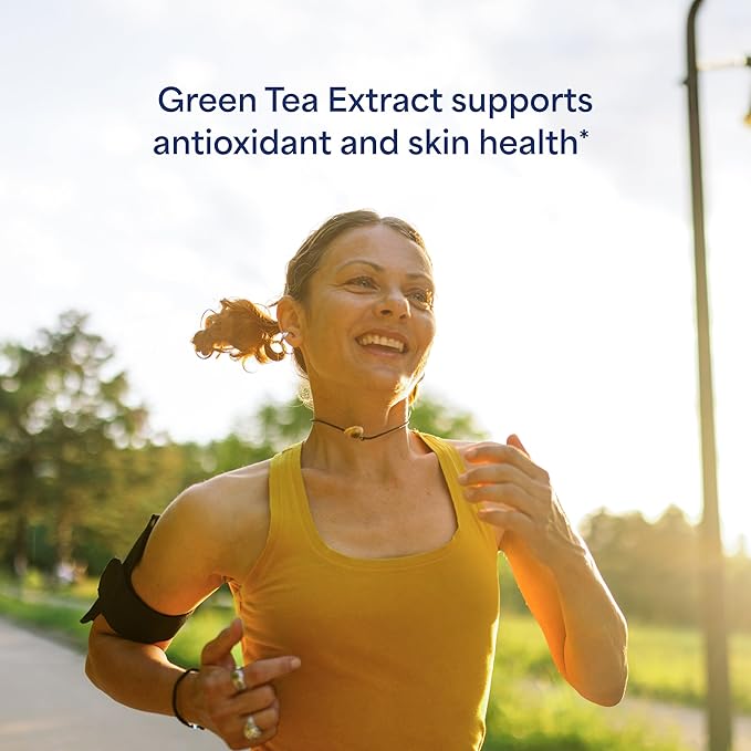 Puritan's Pride Green Tea Standardized Extract 315mg, Dietary Herbal Supplement for Antioxidant Health Support, EGCG, 3 Month Supply, 200 Rapid Release Capsules