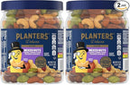 PLANTERS Deluxe Mixed Nuts with Sea Salt,27 oz Resealable Container - Variety Mixed Nuts Snacks with Cashews,Almonds,Pecans,Pistachios & Hazelnuts - Energy Boost - Kosher,(Pack of 2)