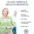 TAHIRO Vegan Omega-3 Softgels - Plant-Based Supplement with DPA, DHA & EPA - Nutrients for Men, Women and Pregnant Women - Supports Brain Health - Prenatal & Joint Supplements, 1000mg