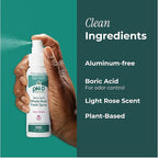 pH-D Feminine Health Support - Boric Acid Body Fresh Spray - Vegan, Paraben-Free, Plant Based - Rose Vanilla Scented - 3oz