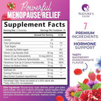 Menopause Supplement for Women - Complete Multi-Benefit Menopause Relief Gummy for Mild Hot Flashes & Night Sweats, Natural Balance & Energy Support, Menopausal Vitamins, Gluten Free - 60 Gummies