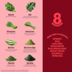 8Greens Supergreens Gummies | Super Greens Powder Superfood Gummy for Metabolism, Immunity & Focus, Digestive Health Enzymes, Organic: Chlorella, Spirulina, Aloe Vera, Apple Flavor, 50 Count