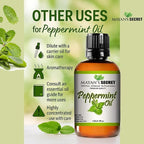 Pure Carrier and Essential Oils for Skin Care, Hair, Body Moisturizer for Face-Anti Aging Skin Care (Peppermint Oil, 4oz)