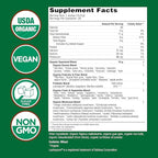 Country Farms Organic Super Greens Natural Flavor, 50 Organic Super Foods, Packed with Fiber, USDA Organic Drink Mix, Fruits, Vegetables, Mushrooms & Probiotics, Supports Energy, 6g Fiber