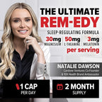 10X Health Sleep Supplements for Adults - 60 Capsules - Melatonin 3mg, L Theanine, Magnesium Supplement, Magnesium Oxide for Deep, Better Rest & Relaxation - 3-in-1 Natural Sleep Support