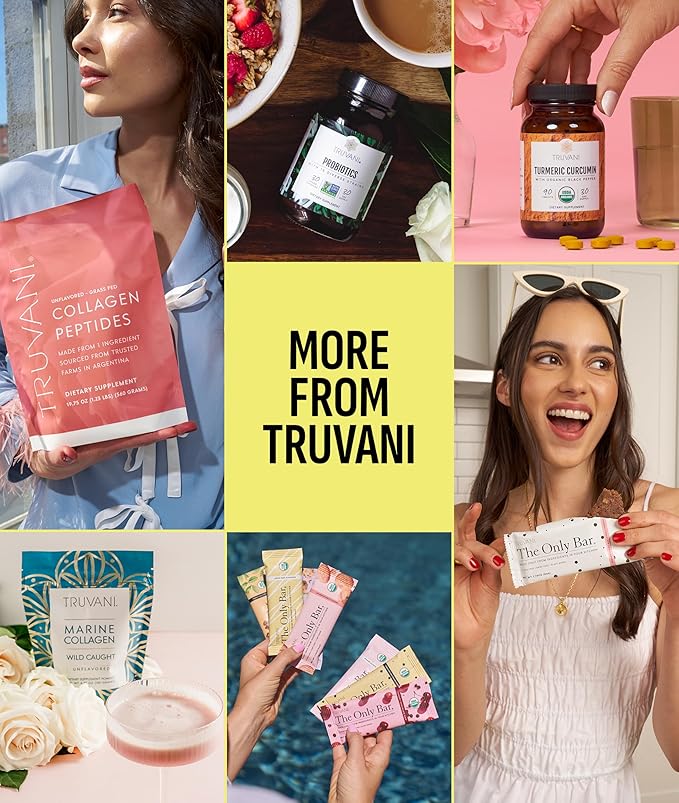 Truvani Vegan Pea Protein Powder | Lemon Cookie | 20g Organic Plant Based Protein | 20 Servings | Keto | Gluten & Dairy Free | Low Carb | No Added Sugar