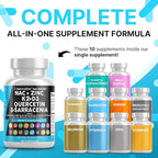 Clean Nutraceuticals NAC Supplement N-Acetyl Cysteine Vitamin D3 K2 Zinc Quercetin Sarracenia Purpurea with Elderberry Holy Basil Bee Propolis Bromelain L-Lysine (2)