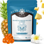 Pineapple pH Balance Gummies for Women's Health, Immune Support, Gluten-Free, Vegan Premium Feminine Balance Gummies for women-90 Count