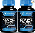 WELLNESS LABSRX Liposomal NAD Supplement, 1500mg - USA Made, NAD Resveratrol Supplement for Women and Men, NAD+ Support Cellular Health, Energy & Anti Aging - 2 Pack