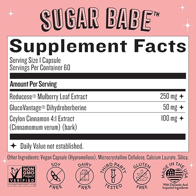 Legendairy Milk Sugar Babe - Combat Cravings & Manage Appetite - Metabolism Support - Carb Management - Dihydroberberine Supplement - 60 Capsules, 1 Month Supply
