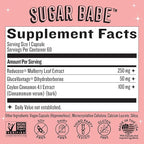 Legendairy Milk Sugar Babe - Combat Cravings & Manage Appetite - Metabolism Support - Carb Management - Dihydroberberine Supplement - 60 Capsules, 1 Month Supply