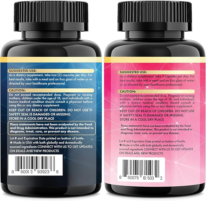 Cortisol & Myo-Inositol Supplement Bundle, Soothe & Smooth Bundle, 13-in-1 Cortisol Balance, Magnesium, Ashwagandha, L-Theanine, D-Chiro Inositol, Folate, Berberine, Chasteberry (150 Capsules)