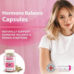 Strength & Spices Hormone Balance 100% Natural Estrogen Supplement – 12 Ingredients w Dong Quai - 60 Vegan UK Made 1000mg Capsules – Fertility and Menstrual Comfort