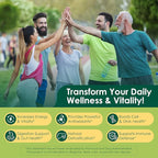 Organic Spirulina + Chlorella Gummies, High in Vegan Protein, Chlorophyll, Nutrient Dense Green-Blue Algae +Super Greens, Vitamin C, D3, Zinc, B12 for Daily Energy, Cleanse, Antioxidant, Immune, 60Cts