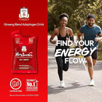 JUNG KWAN JANG US HongSamWon - Korean Red Ginseng Tea, Pre and Post Workout Herbal Energy Drink with Jujube, Cinnamon Ginger & Goji Berry - Caffeine Free, Non-GMO (60 Pouches, 1.69 fl oz)
