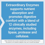 Life Extension Extraordinary Enzymes, Digestive Health Support, Nutrient Absorption, Digestive enzymes, Non-GMO, 60 Capsules