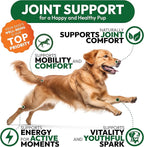Glucosamine for Dogs - 250 Chews with Chondroitin - Hip and Joint Supplement with MSM - Turmeric - Omega 3 - Joint Pain Relief - Advanced Support for Dog Health - For Large, Medium & Small Breeds