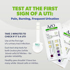 AZO Urinary Tract Infection (UTI) Test Strips, Accurate Results in 2 Minutes, Clinically Tested, Easy to Read Results, Clean Grip Handle, #1 Most Trusted Brand, 3 Count