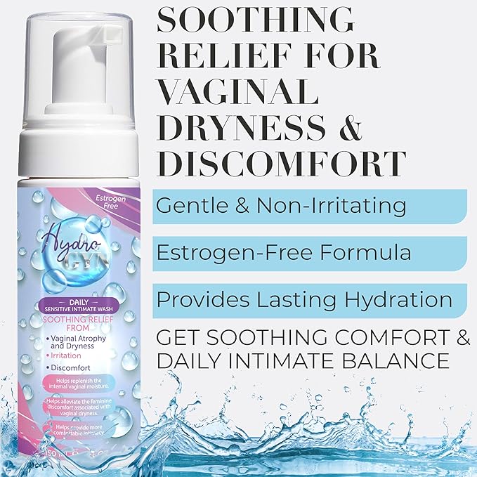 Vaginal Wash for Dryness Relief - pH Balanced Feminine Wash for Women, Alleviate Irritation & Discomfort, Fragrance-Free, Paraben-Free, Suitable for All Skin Types