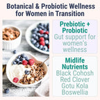 Boswellia Serrata Black Cohosh Gotu Kola Red Clover Extract Complex Gummies w. Probiotic Fiber (Chicory Root Inulin) MSM Methylsulfonylmethane, Supplement Alt for Organic Powder Capsules Tincture
