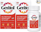 Geritol, Multivitamin Supplement, Contains B-Vitamins, Antioxidants, Vitamins C, E & D and Iron, 27 Essential Vitamins and Minerals, Gluten-Free, Non-GMO, No Artificial Sweeteners, 100 Tablets, 2 Pack