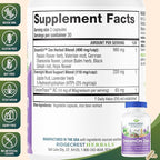 Ridgecrest Herbals DreamOn Zen, Sleep Support Supplement, Melatonin Free, Magnesium, 5-HTP, Lavender, Chamomile, Valerian, Lemon Balm for Adults and Children 12+ (60 Caps, 30 Serv)