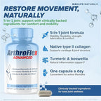 MAXLIFE NATURALS ArthroFlex Advanced Joint Health Supplement – 30 Capsules - Vital Joint Supplements for Women and Men, Type II Collagen Cartilage Supplement, Made in USA Health Care Supplements