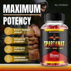 Spartamax Gummies, Official Spartamax Supplement Gummy for Men - Maximum Strength, All Natural Formula for Energy, Stamina & Performance, Advanced Formula Spar Tamax Support Reviews (60 Gummies)