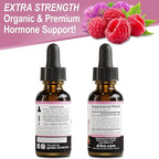 Hormone Balance for Women & PMS Relief - Women's Wellness Organic Hormonal Balance Supplements Liquid Drops & Menstrual Cramp Period Support - Raspberry Leaf, Chasteberry, Black Cohosh Supplement 1 Oz
