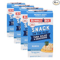 Bumble Bee Snack On The Run Ranch Tuna Salad with Crackers Kit - Ready to Eat Protein Snack Pack - 8g Protein per Box - Wild Caught MSC Certified Tuna (Pack of 4)