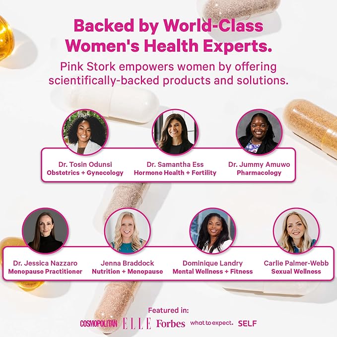 Pink Stork Wild Yam Cream for Hormone Balance with Vitex & Black Cohosh | Doctor-Formulated | PMS, Fertility, Perimenopause, Menopause Support | Lavender Scented, 4 oz, 1 Month Supply