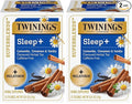 Twinings Superblends Sleep+ Herbal Tea with 1mg Melatonin Camomile, Cinnamon & Vanilla, Naturally Caffeine-Free, Enjoy Hot or Iced,16 Tea Bags (Pack of 2)
