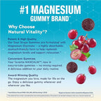 Natural Vitality Calm Magnesium Glycinate Gummies | Soup Grape Flavor | Non-GMO, Vegan & Gluten Free Supplement | 50 Count