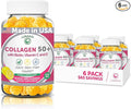 Lunakai USA Made Collagen Gummies for Women & Men Over 50, Biotin & Vitamin C, Supports Skin Elasticity, Hair & Nail Strength, Joint Support - 6 Pack
