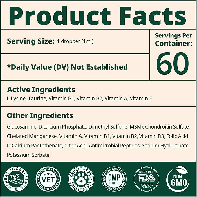 Hip & Joint Supplement for Dogs, Liquid Glucosamine Chondroitin for Dogs with MSM, Hyaluronic Acid & Collagen – Dog Joint Supplement for Mobility, Hip Support & Flexibility – Chicken Flavor, 60 mL