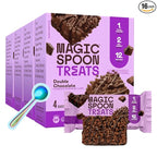 Magic Spoon Treats - 16 High Protein Bars, Double Chocolate - High Protein Gluten Free Snack - Sugar & Gluten Free Protein Cereal Bar - Low Carb, Keto Friendly - Healthy Snacks for Adults