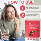 avaroot Women's Vaginal Probiotics, Women's Balanced pH Gummies, Healthy Smell, Yeast Balance and Flora + Vitamin C, Immune Support - Cranberry Flavor (1pc)