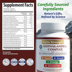 1 Body Adrenal Support Supplement – Ashwagandha Adrenal Complex for Stress, Energy & Mood – Adaptogens with Rhodiola, Eleuthero & B Vitamins – Adrenal Fatigue Support – 60 Vegan Capsules