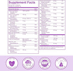 Premom Male Sperm Fortify Capsules - Male Fertility Supplements for Men - Prenatal Vitamins for Women Bundle – Conception for Her Multivitamin – 120 Count