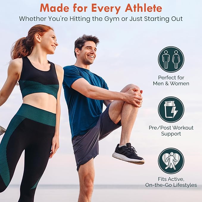 Creatine Monohydrate with L-Carnitine, Beta-Alanine, BCAAs - Enhance Performance and Recovery with Creatine Gummies and Pre Workout for Fitness and Atheletes - 5000mg Per Serving