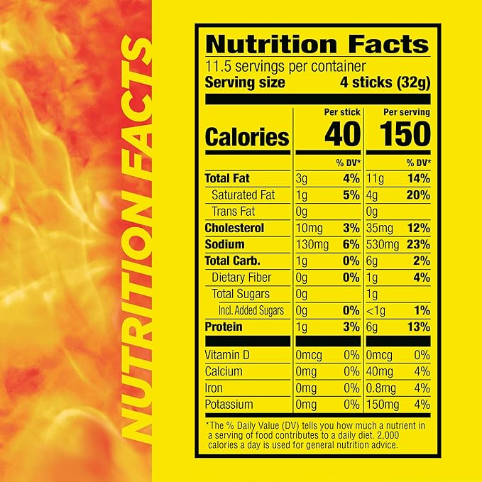 Slim Jim Smoked Meat Sticks, Original Flavor, 6g Protein Per Serving, Snack Size, 0.28 oz. 46 Count (Pack of 3)