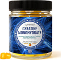 NutraPep Creatine Monohydrate Gummies 5g for Men Women - with L-Taurine Betaine Anhydrous Alpha-GPC BCAA 2:1:1 - Sugar-Free Gluten Free Chewable Creatine Supplement Bites