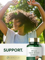 Carlyle Wild Yam Root Capsules | 200 Count | Non-GMO, Gluten Free | Traditional Herb Extract