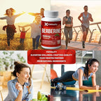 Premium Berberine Supplement, 150 Capsules – 50 Days Supply, 1500mg Berberine Per Serving, Berberine HCI, Made from 100% Pure & Natural Ingredients, Non-GMO, Gluten-Free.