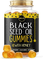 MAJU's Black Seed Oil Gummies with Honey 90ct, 500mg BSO Gummy, Black Cumin Seed Nigella Sativa Oil, Cold-Pressed, Potent Formula, 90ct