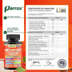 GLP-1 Booster Supplement, Akkermansia, L-Carnitine, Berberine (GlucoVantage), Methylfolate, Methylated B12, Chromium, Capsimax, Psyllium Husk, Probiotics Vitamins D3, B6, 20-in-1 Plant-Based (60 Caps)