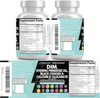 Clean Nutraceuticals DIM Evening Primrose Black Cohosh Calcium D-Glucarate Sulforaphane Flax Seed Extract - Hormonal Support Vitamins for Women with Dong Quai - 60 Caps